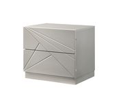 Florence nightstand in taupe lacquer additional photo 2 of 1