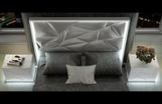 Spain-made contemporary white high gloss bedroom additional photo 3 of 14
