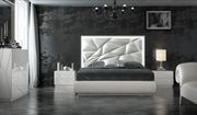 Spain-made contemporary white high gloss king bed by Franco Spain additional picture 2