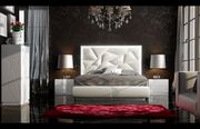 Spain-made contemporary white high gloss king bed by Franco Spain additional picture 10