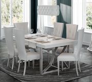 White high laquer European dining table additional photo 4 of 5