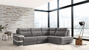 European stylish gray recliner sectional sofa by Franco Spain additional picture 2