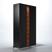 Black gloss Spain-made china in wave pattern additional photo 4 of 3