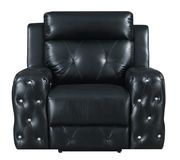 Black jewel embellished black power recline sofa by Global additional picture 11