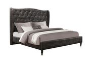 Modern tufted headboard platform king bed by Global additional picture 2