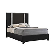 Contemporary black bed w/ light by Global additional picture 11