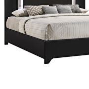 Contemporary black bed w/ light by Global additional picture 17