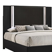 Contemporary black bed w/ light by Global additional picture 18