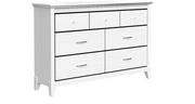Affordable white dresser w/ mirrored accents by Global additional picture 2