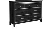 Affordable black dresser w/ mirrored accents by Global additional picture 2
