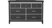 Affordable black dresser w/ mirrored accents by Global additional picture 3
