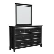 Affordable black dresser w/ mirrored accents by Global additional picture 4