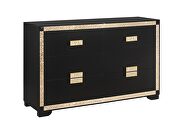 Black/gold glam style dresser by Global additional picture 3