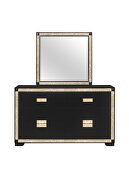 Black/gold glam style dresser by Global additional picture 5