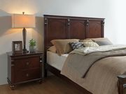 Classic mahogany finish style king size bed by Global additional picture 2