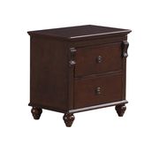Classic mahogany finish style nightstand by Global additional picture 2