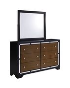 Brown/cherry two toned modern style dresser by Global additional picture 2