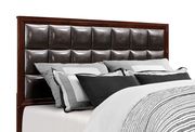 Merlot brown simplistic modern panel king bed by Global additional picture 2