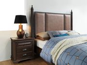 Rustic two-toned brown classic king bed by Global additional picture 2