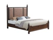 Rustic two-toned brown classic king bed by Global additional picture 3