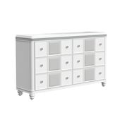 Elegant white / silver chic style dresser by Global additional picture 3