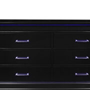Rubberwood casual style black dresser by Global additional picture 2