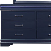 Rubberwood casual style blue dresser by Global additional picture 2