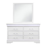 Rubberwood casual style white dresser by Global additional picture 3