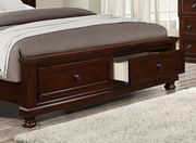 Rich brown finish traditional style bed by Global additional picture 2