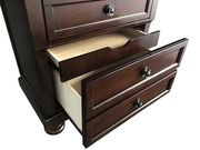 Rich brown finish traditional style nightstand by Global additional picture 3
