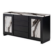 Black / white stylish contemporary buffet / server additional photo 2 of 5