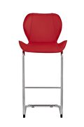 Set of 4 red bar stools by Global additional picture 2