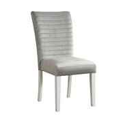 Silver / white dining chair by Global additional picture 2