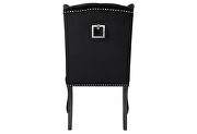 Wingback design tufted chair in midnight fabric by Global additional picture 3