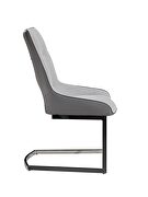 Contemporary gray / light gray dining chair by Global additional picture 3