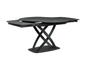 Extension leaf dining table in ceramic / metal by Global additional picture 5