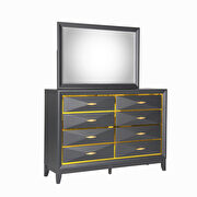 Black / gold dramatic stylish bed by Global additional picture 4