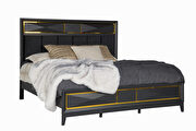 Black / gold dramatic stylish bed by Global additional picture 6