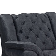 Granite polyester blend fabric tufted recliner sofa by Global additional picture 4