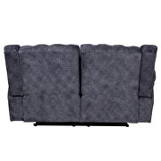 Granite polyester blend fabric tufted recliner sofa by Global additional picture 5
