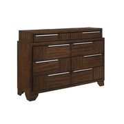 Brown finish casual style 8 drawer dresser by Global additional picture 2