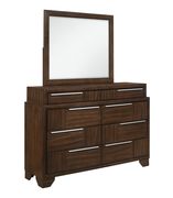 Brown finish casual style 8 drawer dresser by Global additional picture 4