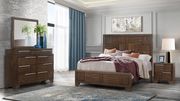 Brown finish casual style full size bed by Global additional picture 2