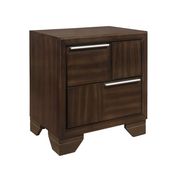 Brown finish casual style nightstand by Global additional picture 2