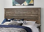 Weathered rustic finish casual style queen bed by Global additional picture 4
