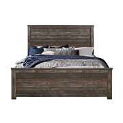 Weathered rustic finish casual style queen bed by Global additional picture 6