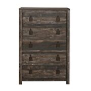 Weathered rustic finish casual style chest additional photo 3 of 3