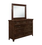Dark walnut finish traditional dresser by Global additional picture 2
