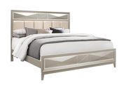 Geometric diamond motiff champagne finish bed by Global additional picture 8