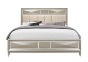 Geometric diamond motiff champagne finish bed by Global additional picture 9